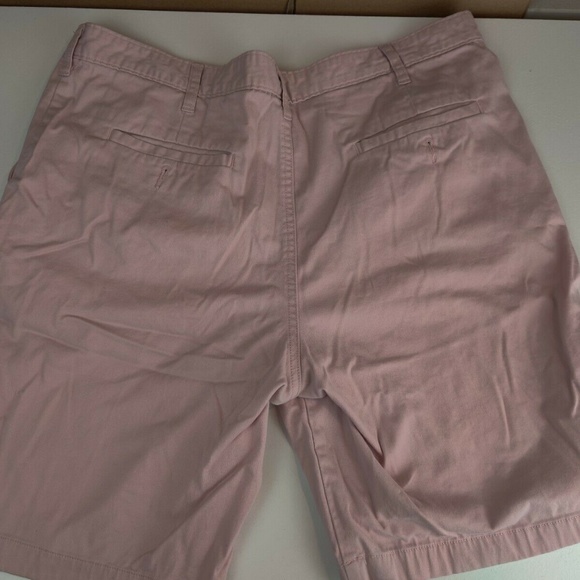 Mens Stretch Flat Front Shorts Above Knee PINK 38 - Picture 2 of 4